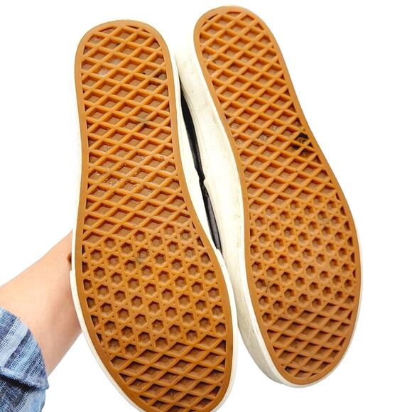 4/$25 -Vans Off The Wall Era Skate Grey Canvas Leather Tongue Shoe M6.5 W8 - Picture 4 of 5